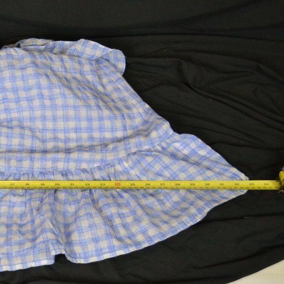 TANK TOP Y2K Plaid 100%cotton Vintage ruffle - Picture 9 of 10